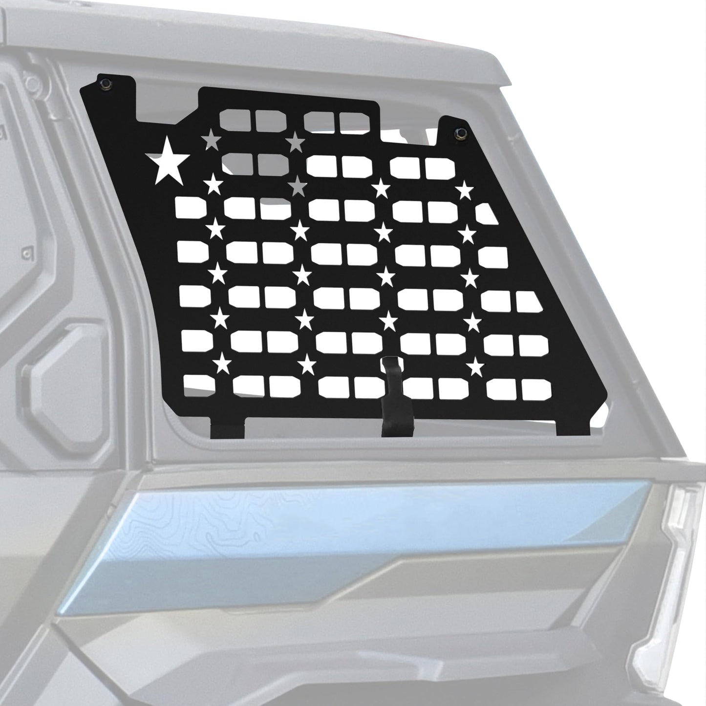 SLORIMOD Rear Side Window Molle Panels for Polaris XPEDITION ADV/ ADV5 24-25, Aluminum Rear Windows Protective Decoration for Polaris XPEDITION ADV/ ADV5 2024-2025 Accessories