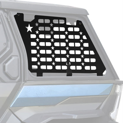 SLORIMOD Rear Side Window Molle Panels for Polaris XPEDITION ADV/ ADV5 24-25, Aluminum Rear Windows Protective Decoration for Polaris XPEDITION ADV/ ADV5 2024-2025 Accessories
