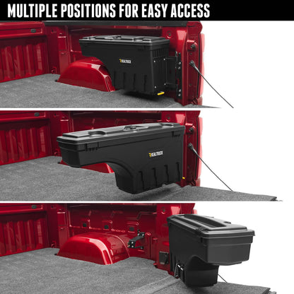 UnderCover SwingCase Truck Bed Storage Box | SC103D | Fits 2015 - 2022 Chevy/GMC Colorado/Canyon Drivers Side, Black