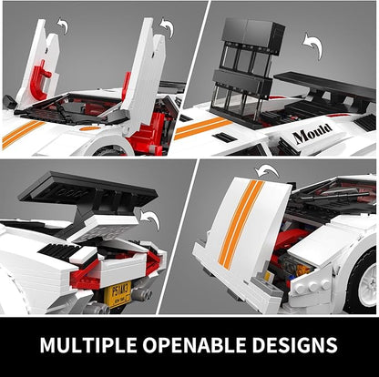 Mould King Classic Super Sports Car Building Blocks Kit MOC Racing Car Model Replica Building Set for Adults Collectible Set to Build for Kids Boys Girl 1349 Pieces