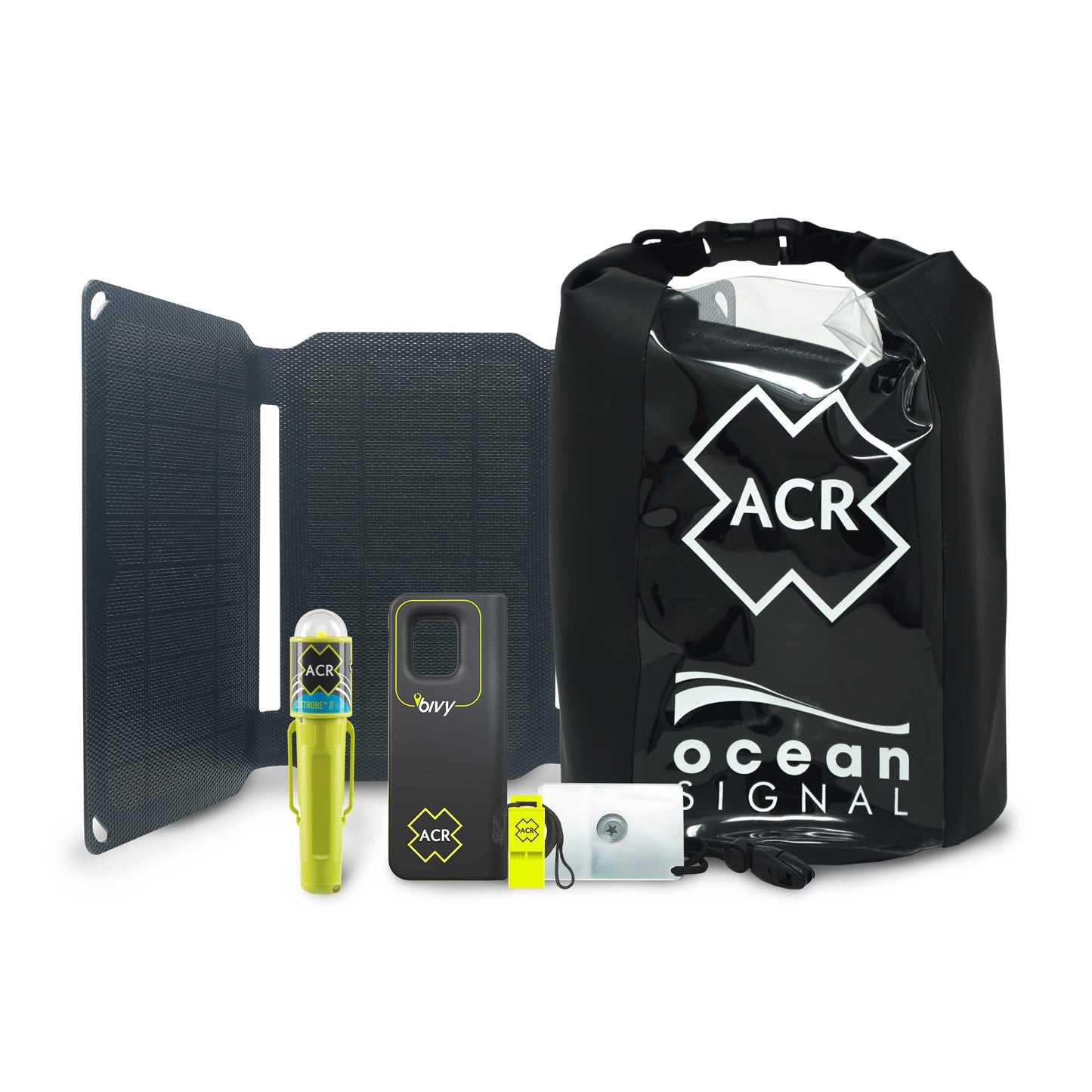 Bivy ACR Stick & Solar Panel Ultimate Survival Kit – Reliable Emergency Communication, Charging Power, and Essential Gear for Outdoor Adventures & Survival Situations