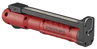 Streamlight 76801 Stinger Switchblade 800-Lumen Rechargeable Compact Multi-Function LED Work Light with Color-Rite Technology and AC Charger, Red
