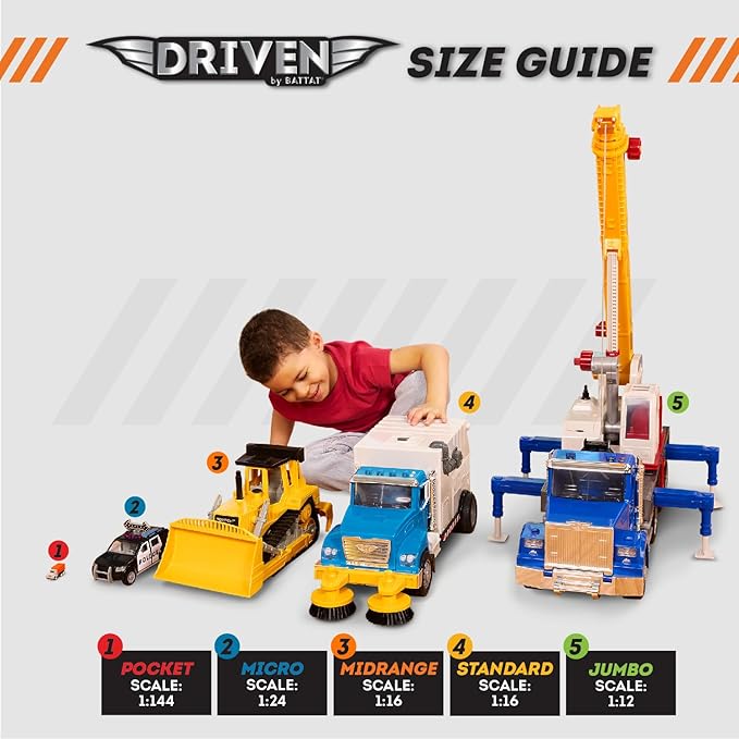 Driven by Battat - Take-Apart RC Race Car - Lights &amp Sounds Remote Controlled Race Car - Remote Control Toy for Toddlers Kids - STEM Set - 3 Years +