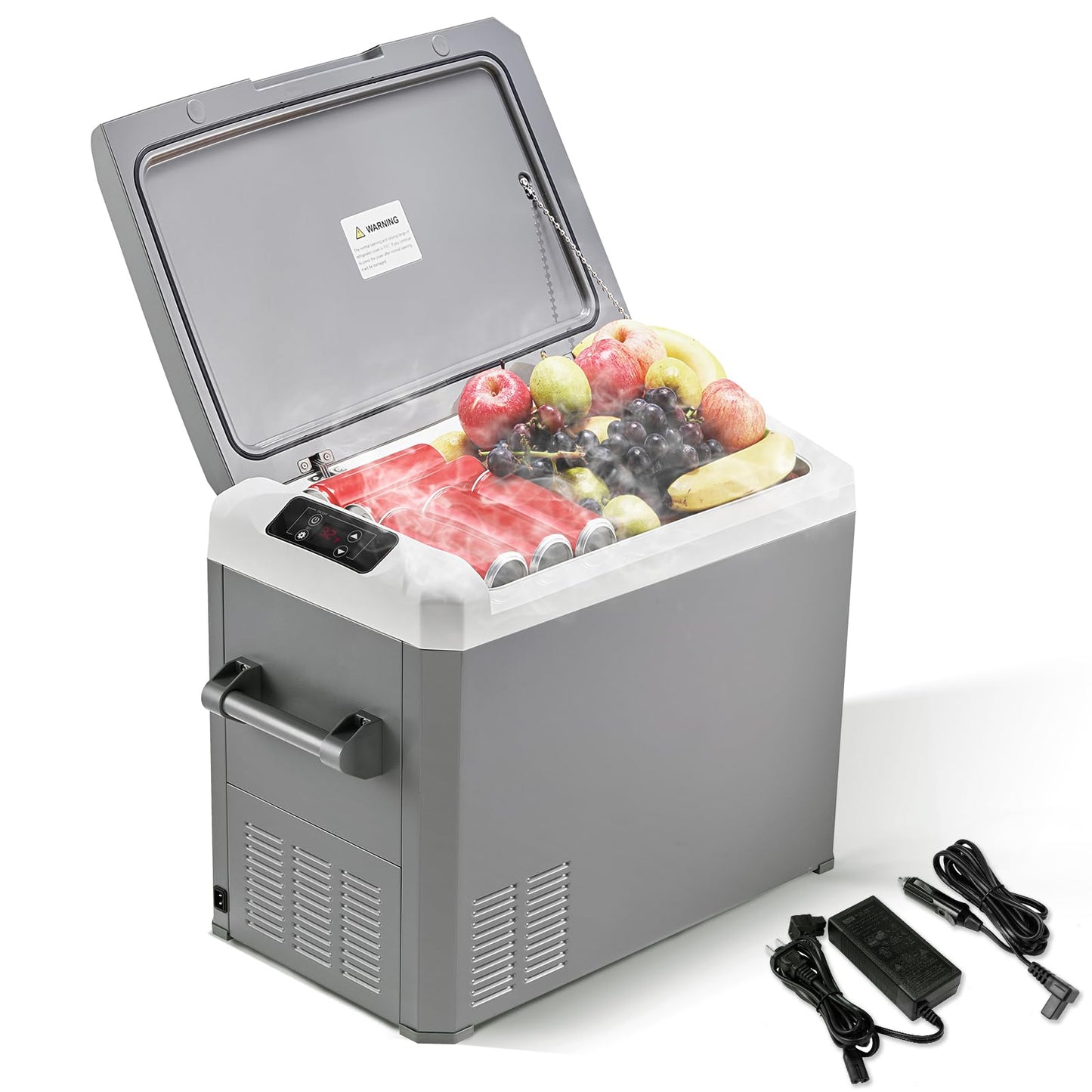 JOYFRIGO Portable Refrigerator, 12 Volt Car Freezer, 44 Quart(42 Liter) Cooler Refrigerator, 12V Fridge for Camping,Outdoor,Home,Truck,Van - 12/24V DC and 100-240V AC