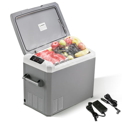 JOYFRIGO Portable Refrigerator, 12 Volt Car Freezer, 44 Quart(42 Liter) Cooler Refrigerator, 12V Fridge for Camping,Outdoor,Home,Truck,Van - 12/24V DC and 100-240V AC