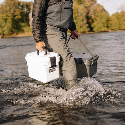 YETI LoadOut 15 GoBox Divided Waterproof Cargo Case, Dry Box, Camera Case, Fishing Tackle Box, Wetlands Brown