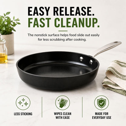 Alva Maestro 8 Inch Ceramic Nonstick Frying Pan, Non Stick Pan, PFAS Free Egg Pan, Small Frying Pan, Stainless Steel Handle, Induction Safe Nonstick Pan, PTFE & PFOA Free Cooking Pan