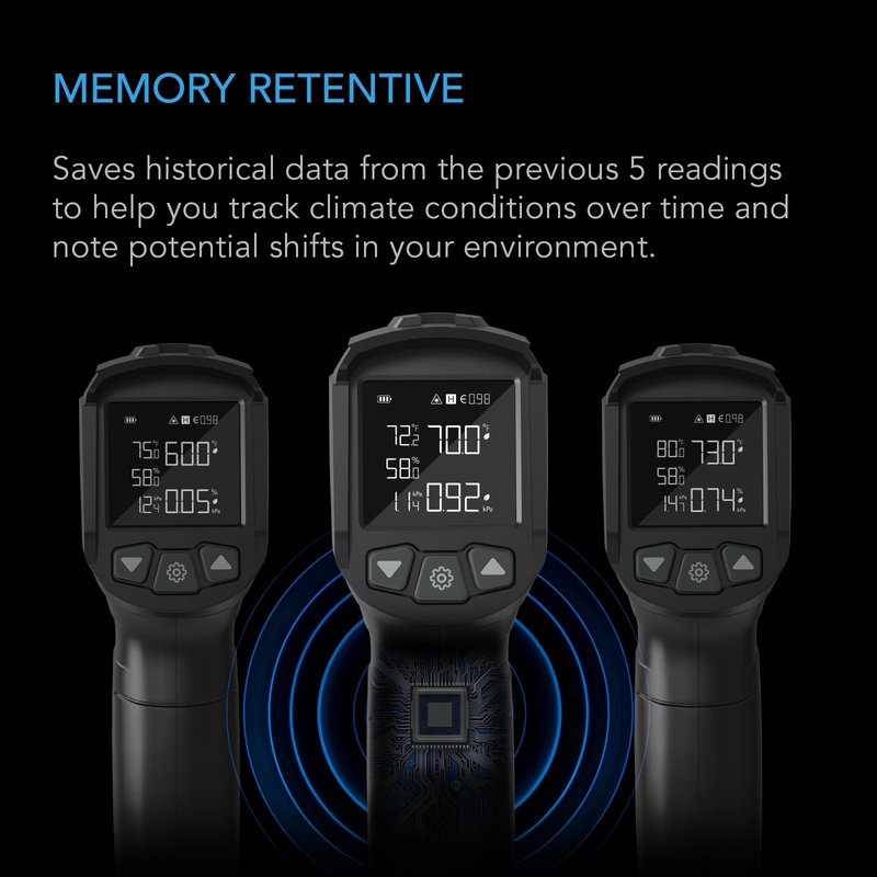 AC Infinity VPD Thermometer, Handheld Environmental Monitor, Captures Leaf VPD and Temperature, Calibrates Smart Controllers, Precision Infrared Range for Plants, Grow Tents, Greenhouses, Terrariums