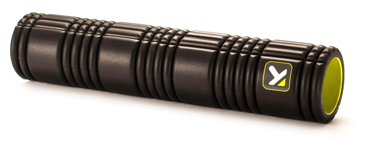 TRIGGERPOINT PERFORMANCE THERAPY GRID Patented Multi-Density Foam Massage Roller Exercise, Deep Tissue&Muscle Recovery Relieves Muscle Pain & Tightness, Improves Mobility & Circulation (26"), Black