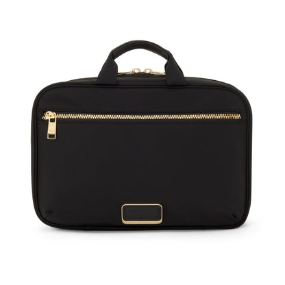 Tumi Womens Small Madeline Cosmetic Black/Gold One Size