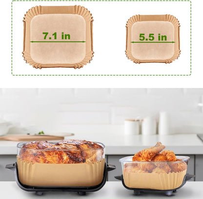 Ninja Crispi Air Fryer Liners - Non-Stick Disposable 125 Pcs for 4-in-1 Portable Cooking System