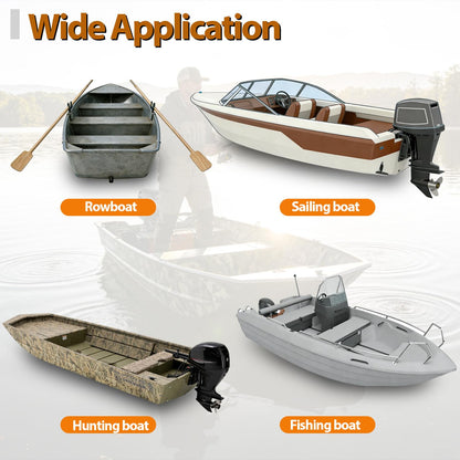 Oxphanor Boat Float Pods Pair Fits 20’ Boats, Portable Boat Floats for Stability, Jon & Fishing Boats, Easy Install, UV Resistant