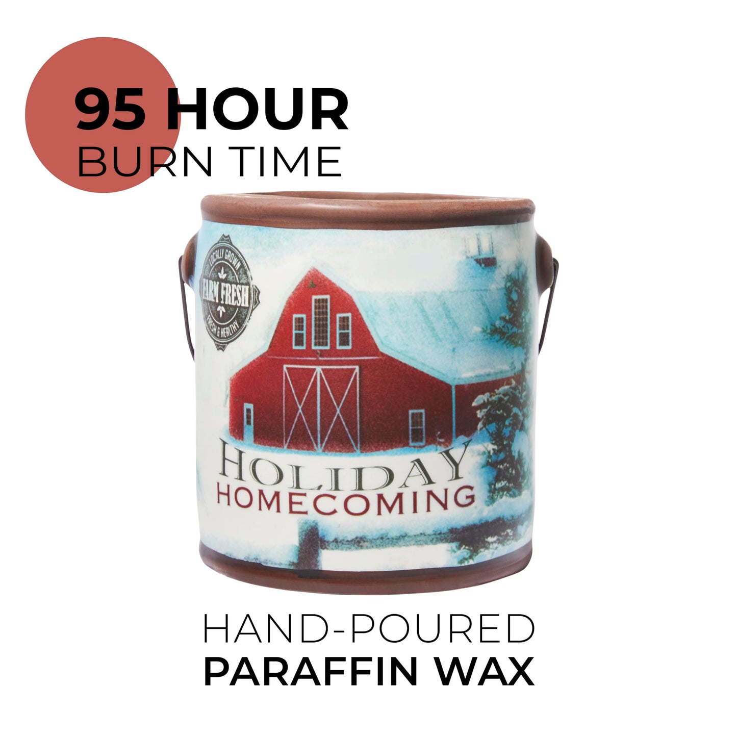 A CHEERFUL GIVER 95hr 20oz Scented Candle - Holiday Homecoming - Multi-Wick Glass Candle - Gifts For Men and Women