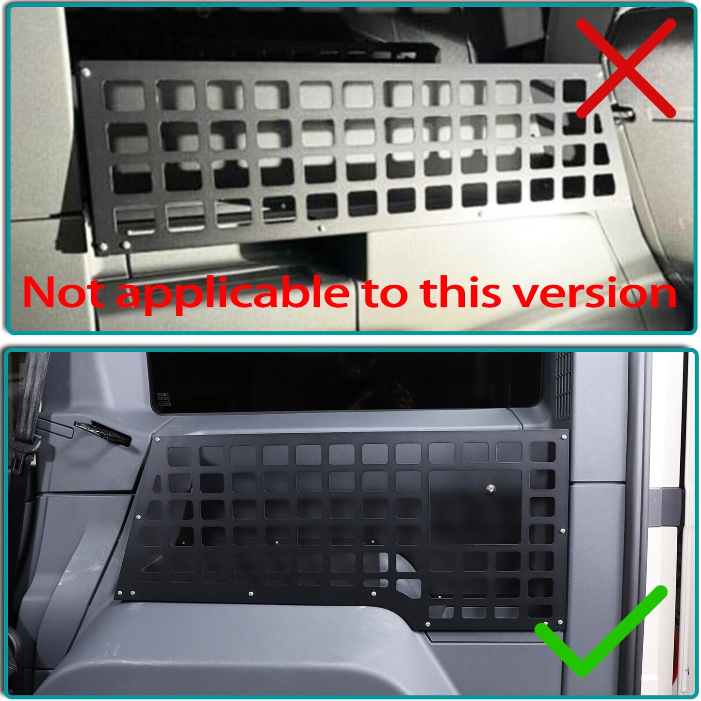 Hudiriy Car Trunk Storage Panel Compatible with Ineos Grenadier 2020-2026 Retrofit of The Storage Bracket on The Side of The Trunk，Trunk Side Fence Storage Tray Bracket Accessories (Right)