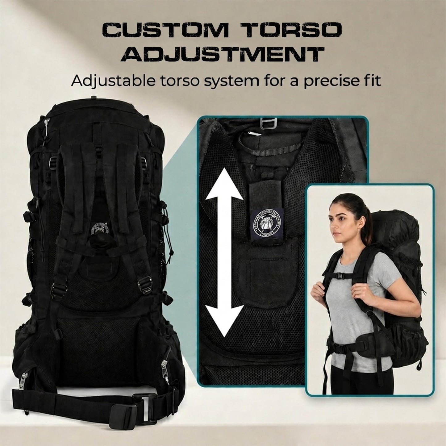 Stikage Expedition 80L Internal Frame Hiking Backpack for Men and Women – Lightweight Waterproof Trekking & Camping Backpack with Rain Cover – Adjustable Back Length, Hydration Bladder Compatible