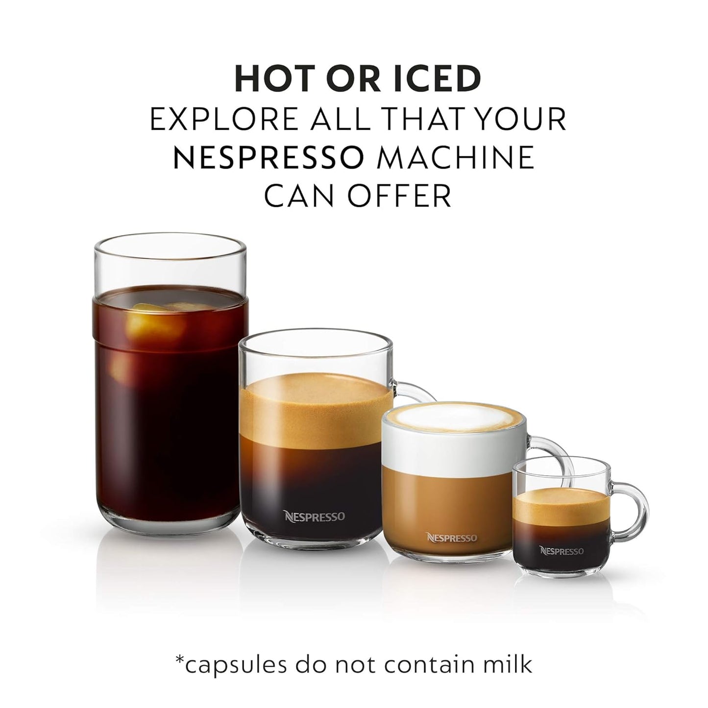 Nespresso Vertuo Double Espresso Chiaro - Medium Roast Coffee Pods | 30-Count, 2.7oz Brew