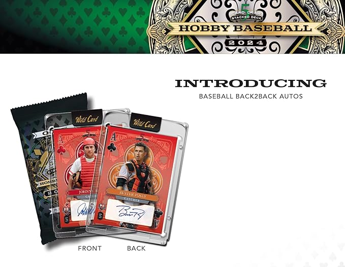 Wild Card 2024 5 Card Draw Stacked Deck Baseball Trading Card Box (5 Autographs Per Box)