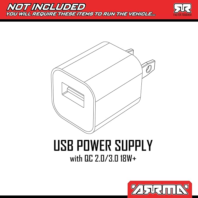 ARRMA 1/10 Gorgon 2WD RTA Kit Brushed Monster Truck (Battery &amp Charger Included) Clear ARA3230SKT2