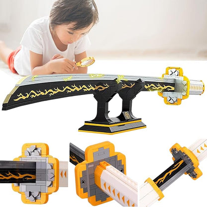 39inch for Sword Building BlockModel Samurai Sword Set withScabbard and Stand Best Gift for AnimeFans