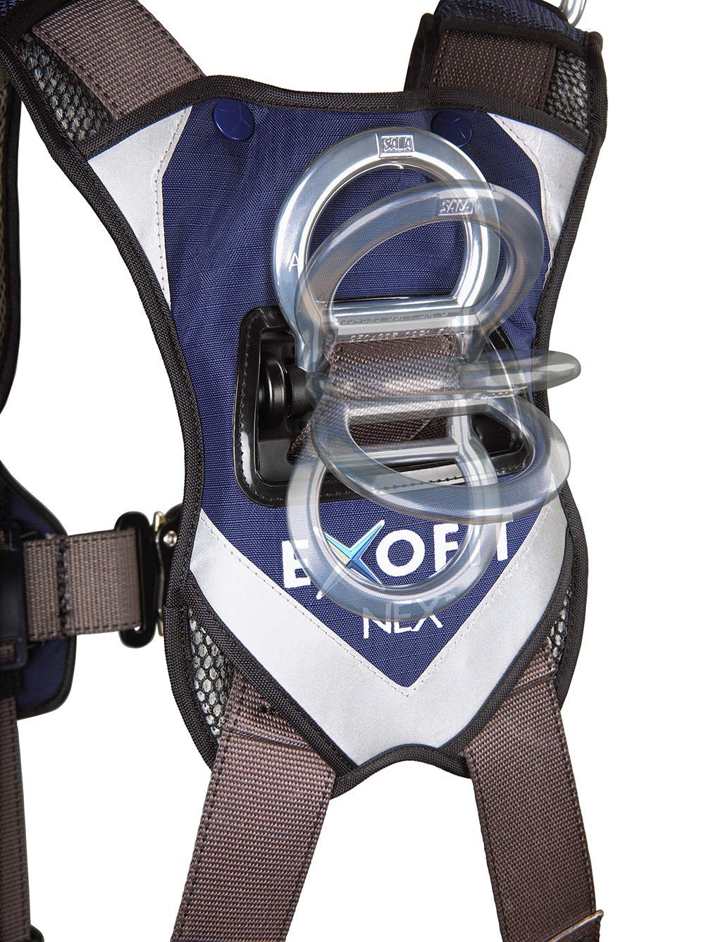3M 1113067 DBI-SALA ExoFit X300 Rescue Safety Harness, Retrieval Rescue Fall Protection, OSHA, ANSI, Aluminum Back and Shoulder D-Rings, Auto-Locking Quick Connect Leg and Chest Buckles, Large