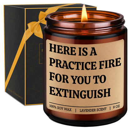 GSPY Scented Candle, Firefighter Gifts for Men, Women - Fire Fighter, Fireman Gifts for Him - Funny Firefighter Graduation, Fathers Day, Birthday Ideas for Boy, Dad, Boyfriend - Fire Fighter Accessory