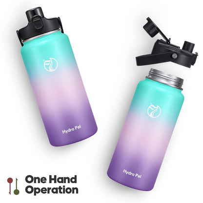 Half Gallon Insulated Water Bottle With 2-in-1 Lid (Chug/Straw), 64oz Double Walled Vacuum Stainless Steel, Wide Mouth Insulated Thermos Water Jug