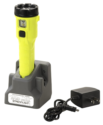 Streamlight 68732 Dualie 275-Lumen Intrinsically Safe Rechargeable Flashlight with 120V/100V AC Charger, Yellow