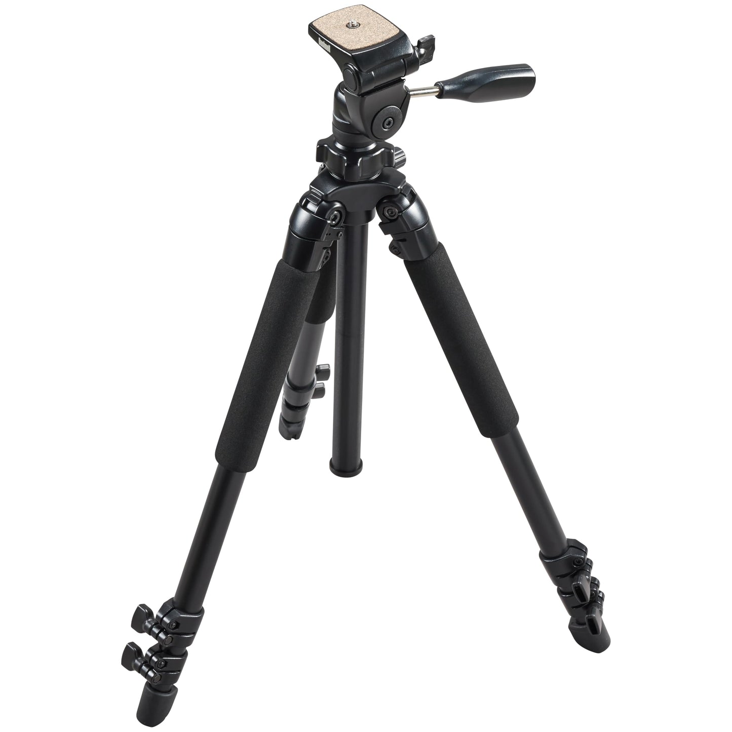 Bushnell Advanced Tripod for Binoculars, Spotting Scopes, and Cameras - Durable Aluminum Construction with Adjustable Legs and Center Column for Stability,Black