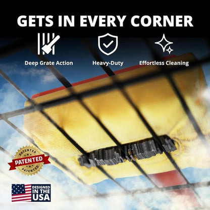 Grill Rescue | BBQ Cleaning Head - Bristle-Free Grill Brush for Cast Iron & Stainless Steel Grates