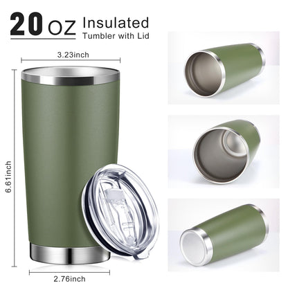 Hsei 72 Pcs Stainless Steel Tumbler Bulk 20 oz Insulated Tumbler Cup Double Wall Vacuum Coffee Mug for Back to School Wedding Birthday Party Coworker Teacher Appreciation Gifts(Mix Color)
