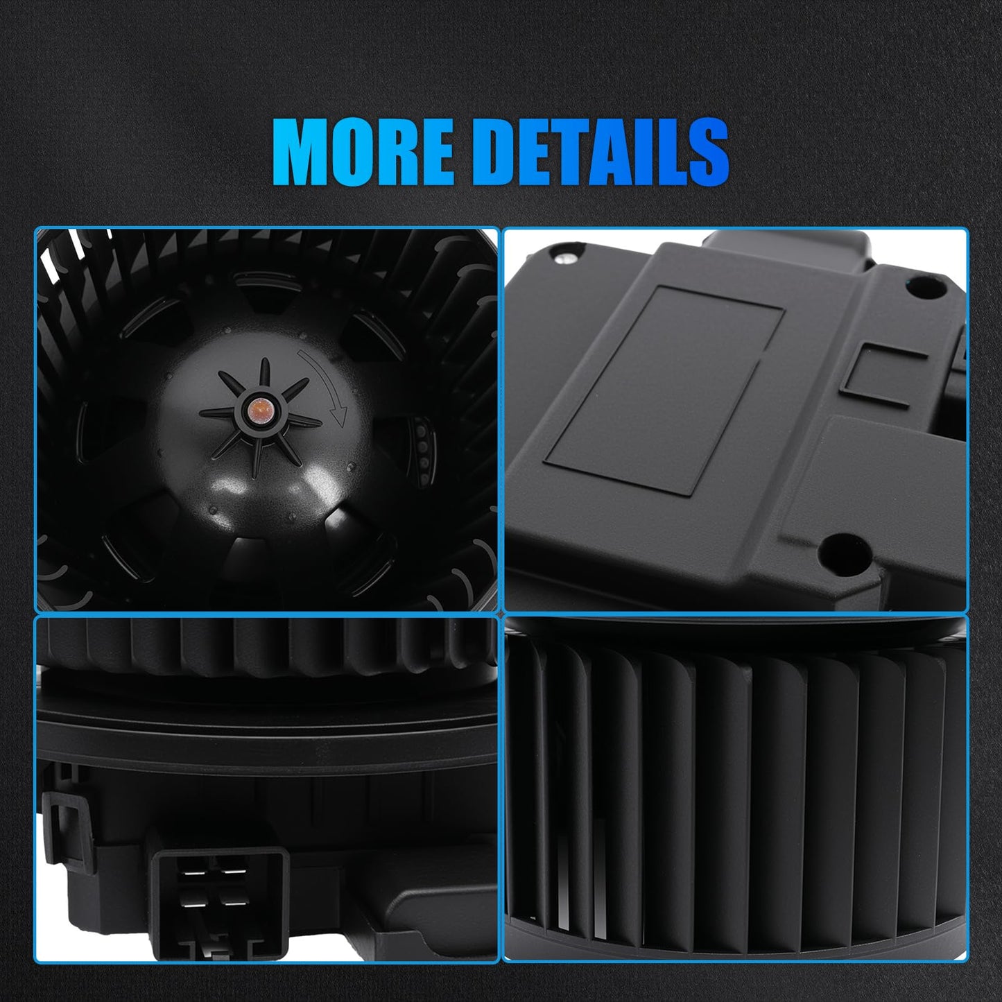HVAC Blower Motor 700329 for 2015-2023 F-150, 2017-2022 F-250 F-350 F-450 F-550 F-600 Super Duty | Fits 2018-2024 Expedition Navigator, Front AC Heater Blower Motor Replacement