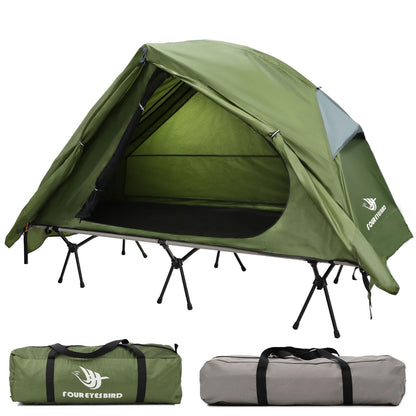Arctic Lemmings 4-in-1 Camping Cot Tent, Foldable Elevated Tents Set for 1 Person to Use, Portable Tent for Outdoor Hiking, Camping