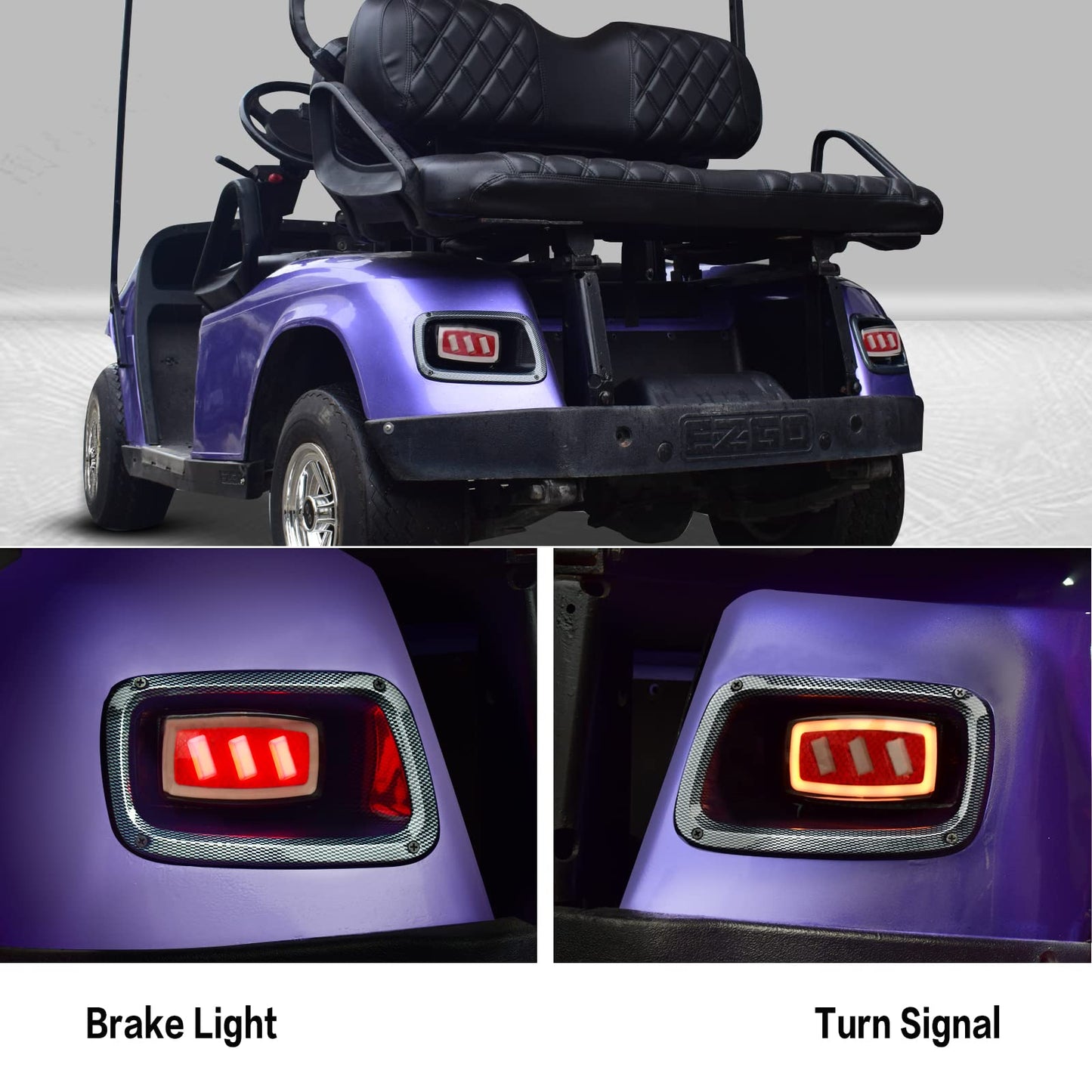 NOKINS golf cart LED Light Kit.for EZGO TXT 1996-2013 Models Light Kit Replacement, Upgraded Golf Cart LED Headlight And Scanning Tail Light Kit