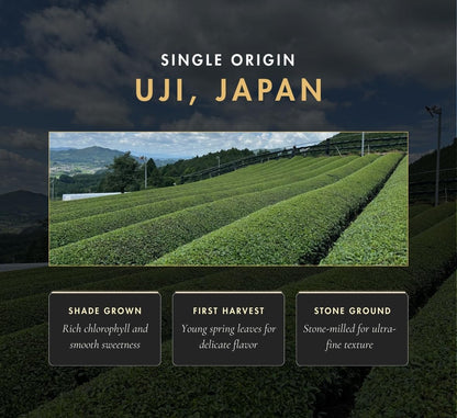 Nippon Matcha | Organic Premium Ceremonial Grade Japanese Matcha Green Tea Powder - First Harvest from Uji, Kyoto - USDA Certified, Smooth & Vibrant (100g/3.53oz)
