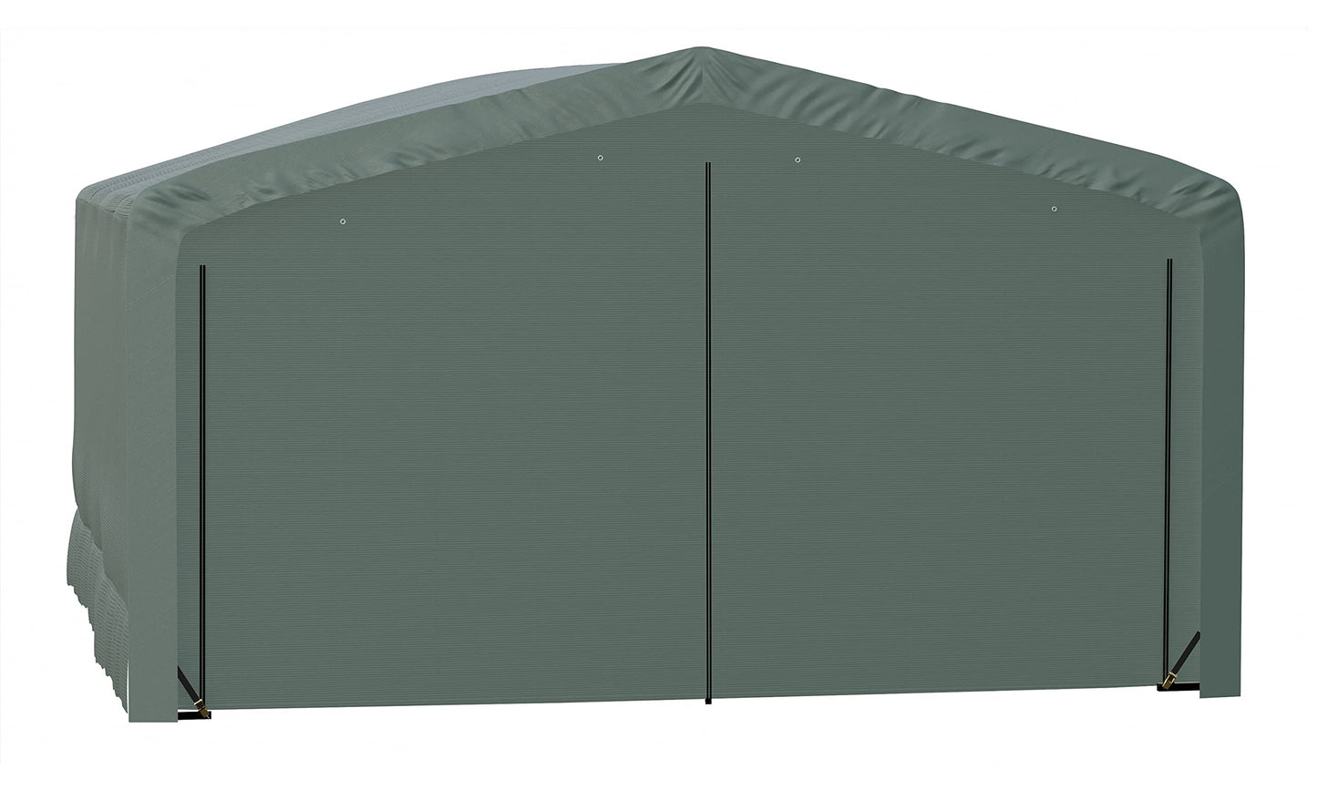 ShelterLogic ShelterTube Garage & Storage Shelter, 20' x 18' x 12' Heavy-Duty Steel Frame Wind and Snow-Load Rated Enclosure, Green