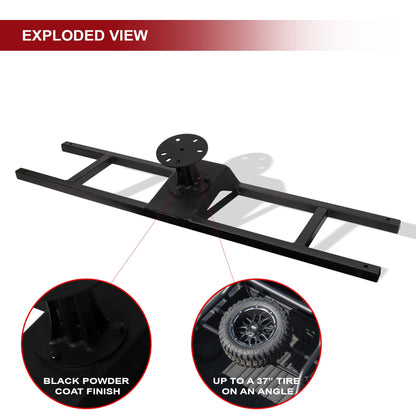 ARMORDILLO 8710838 CR1 Roll Bar Chase Rack Tire Carrier for 1/2 Ton Full Size Trucks|09-23 F-150/07-23 Silverado 1500/07-23 Sierra 1500/07-23 Tundra/04-23 Titan/Titan XD SKU|8710951|7163072|7180338
