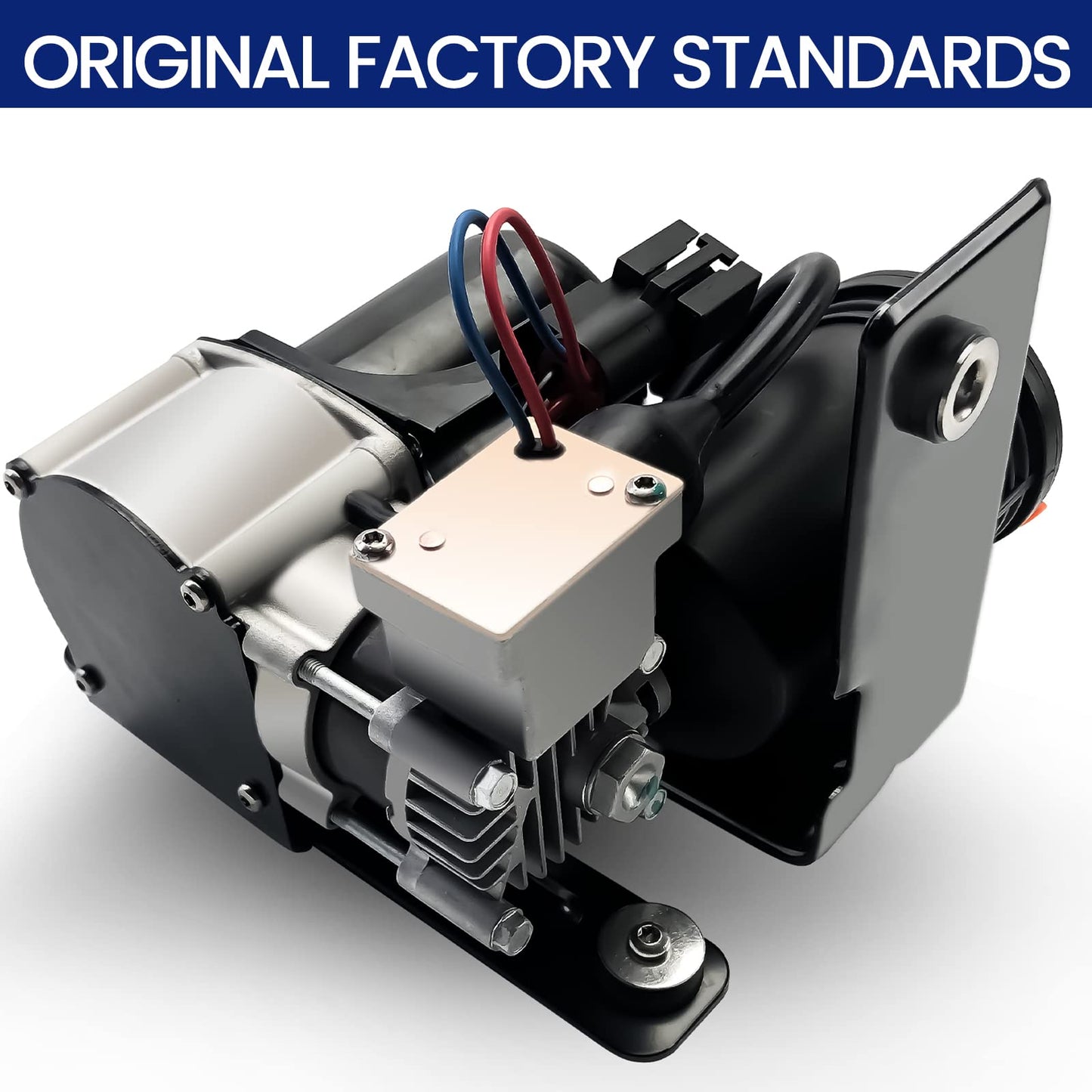 KEIYSHOLCK Air Suspension Compressor Pump Compatible with 07-18 Lincoln Navigator, Ford Expedition OEM Number Replacement 7L1Z5319AE 7L1Z5319A 949-202