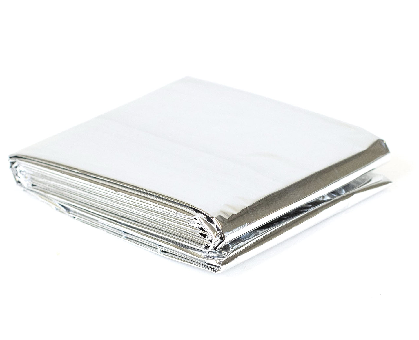 Primacare CSCB-6831-CS Emergency Mylar Thermal Foil Blanket, 16 Packs of 12= 192 Units, Silver
