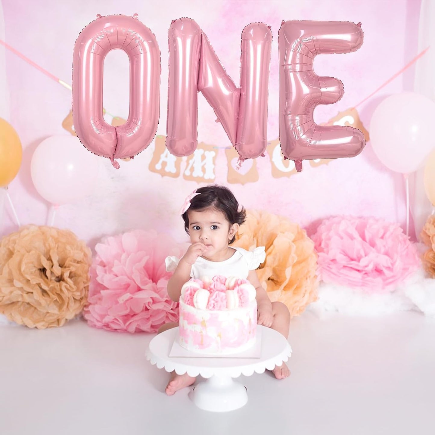 Skiennix 40-Inch Giant Pastel Pink Mylar Balloon - Self-Inflating Letter W for Birthday & Baby Shower Decor