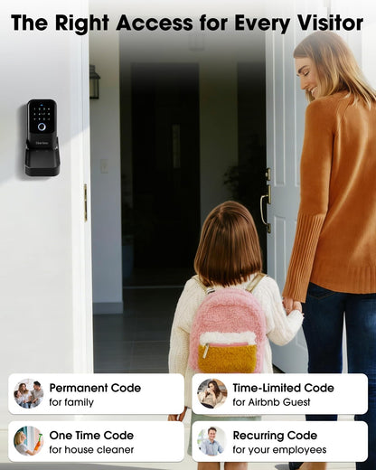 Gravless Smart Key Lock Box with Fingerprint, Lock Box for Keys with Code for outside, Combination Lockbox, Key Box Wall Mount, 5 Ways to Unlock IP65 Waterproof