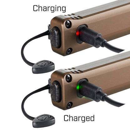 Streamlight 88813 Wedge XT 500-Lumen 1,900-Candela Flat Everyday Carry Flashlight, Includes USB-Cable and Pocket Lanyard, Coyote