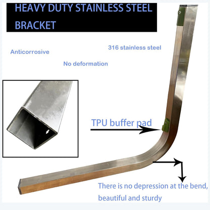 SUONE Boat Trailer Guides,2*UPVC Boat Trailer Guides Poles Kits,Ocean Specific 2*316L Stainless Steel Trailer Post Guide on Anti seawater Corrosion,for Boats, Trailers,Kayaks,Canoes,Ski Boats (40 in)