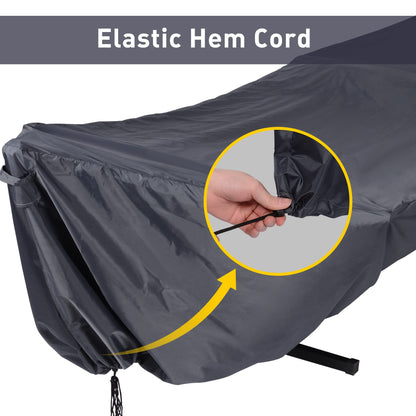 SUNCREAT Double Quilted Hammock with Stand and Rain Cover