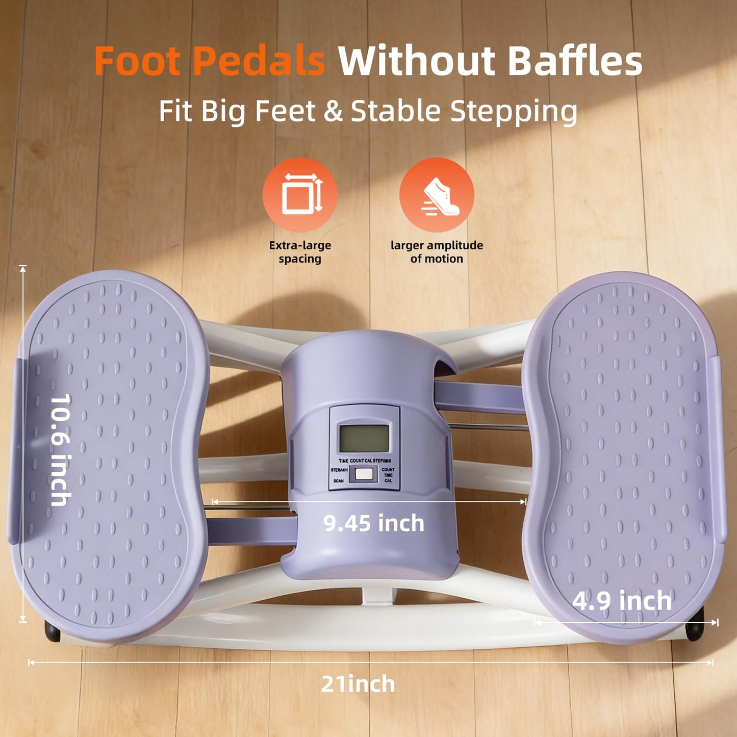 Rock Fitness Stepper, Portable Step Rocker Side to Side at Home, Aerobic Workout Machine Fitness Equipment Suitable for Apartment and Dormitory (Purple)