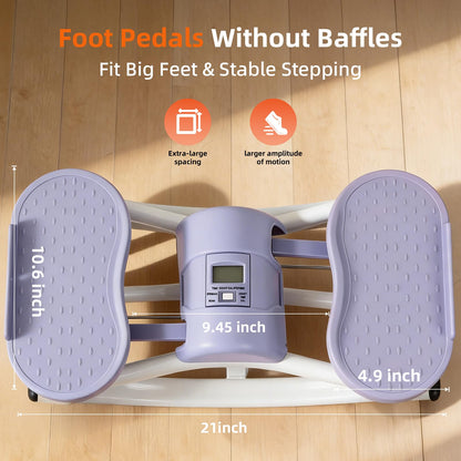 Rock Fitness Stepper, Portable Step Rocker Side to Side at Home, Aerobic Workout Machine Fitness Equipment Suitable for Apartment and Dormitory (Purple)