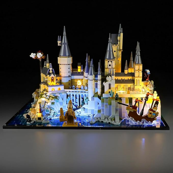 LED Light Kit for Lego 76419 Castle and Grounds Set Compatible with Lego 76419 Building Blocks Model(Not Include Blocks Set)