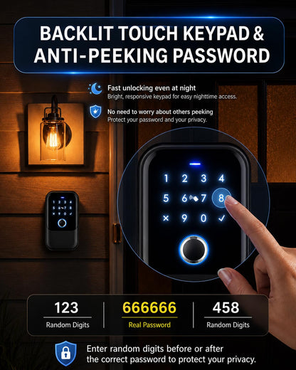 [New]Smart Lock Box,CATCHFACE Wireless Smart Key Lock Box App Control,Share eKey,Key Lockbox Wall Mount&Door Handle,Electronic LockBox Realtor/Home/Office/Warehouse/Vrbo/Cars