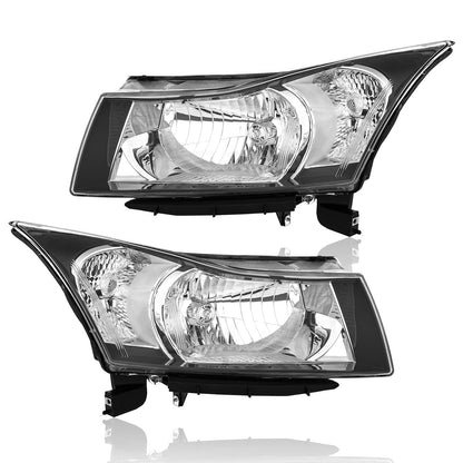 TODO Headlights Assembly Compatible with 2011-2015 Chevy Cruze Diesel Headlight Assemblies Headlamp Driver Left & Passenger Right Side
