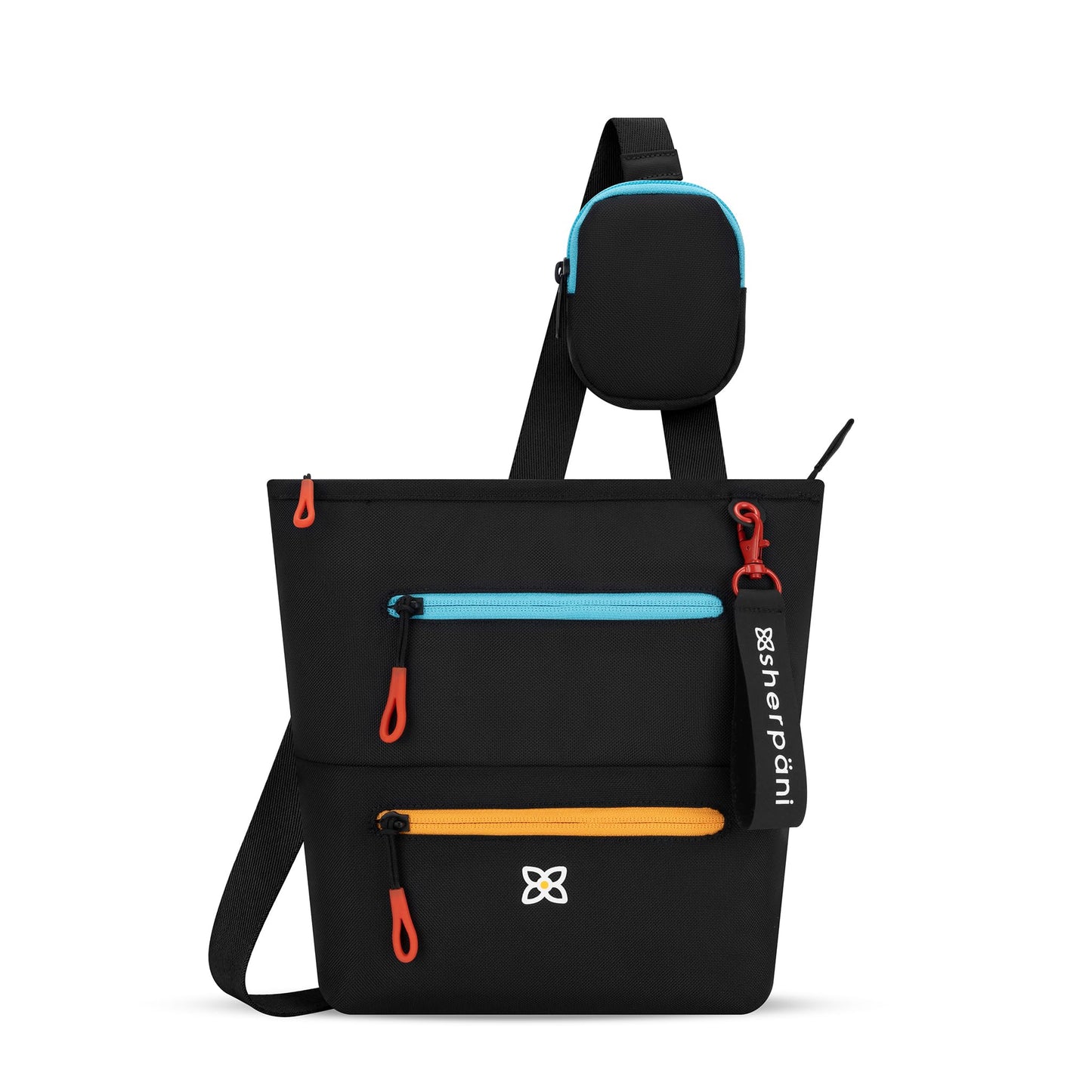 Sherpani Sadie, Nylon Crossbody Bag, Lightweight Shoulder Bag, Travel Cross Body, Crossbody Purse for Women, RFID Protection, Removable Coin Purse, Travel Gift (Chromatic Classic)
