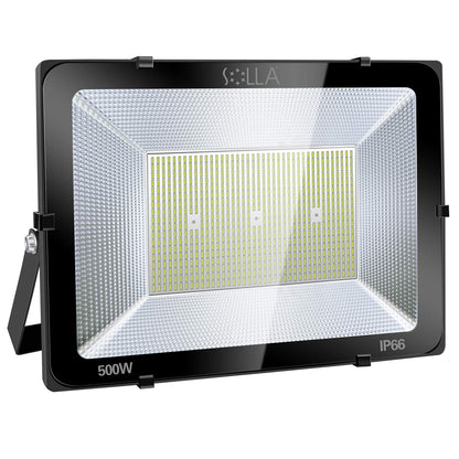 500W LED Stadium Flood Light Outdoor, 2750W Equivalent, 40000LM Super Bright Exterior Security Light, IP66 Waterproof, 6000K Daylight White, Commercial Light for Sports Fields and Counts